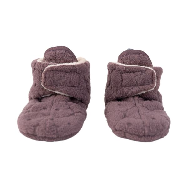 Lodger Folklore Fleece Slofjes Mauve 0-3 Mnd