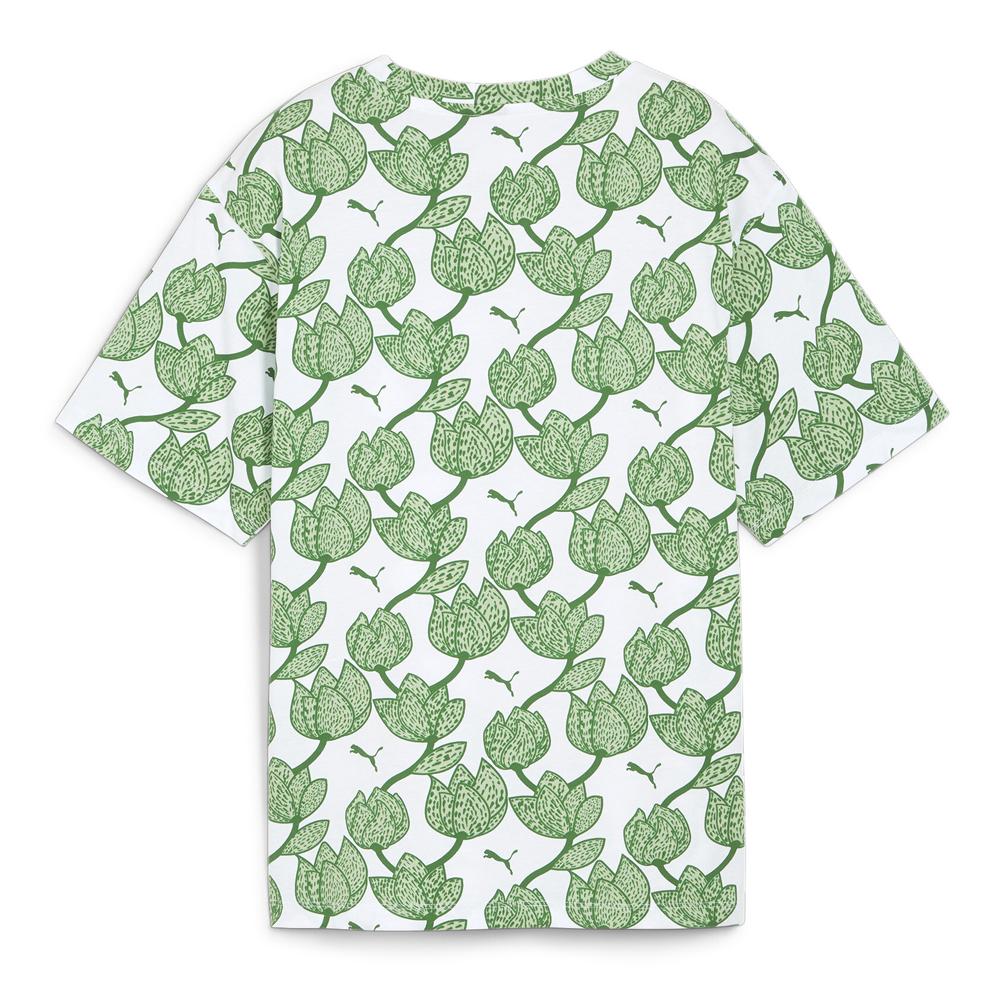 Puma T-shirt Blanc/Vert Femme Puma Ess+ Blossom
