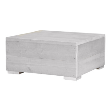 Salontafel Blijdeld wit steigerhout 57 x 57 cm