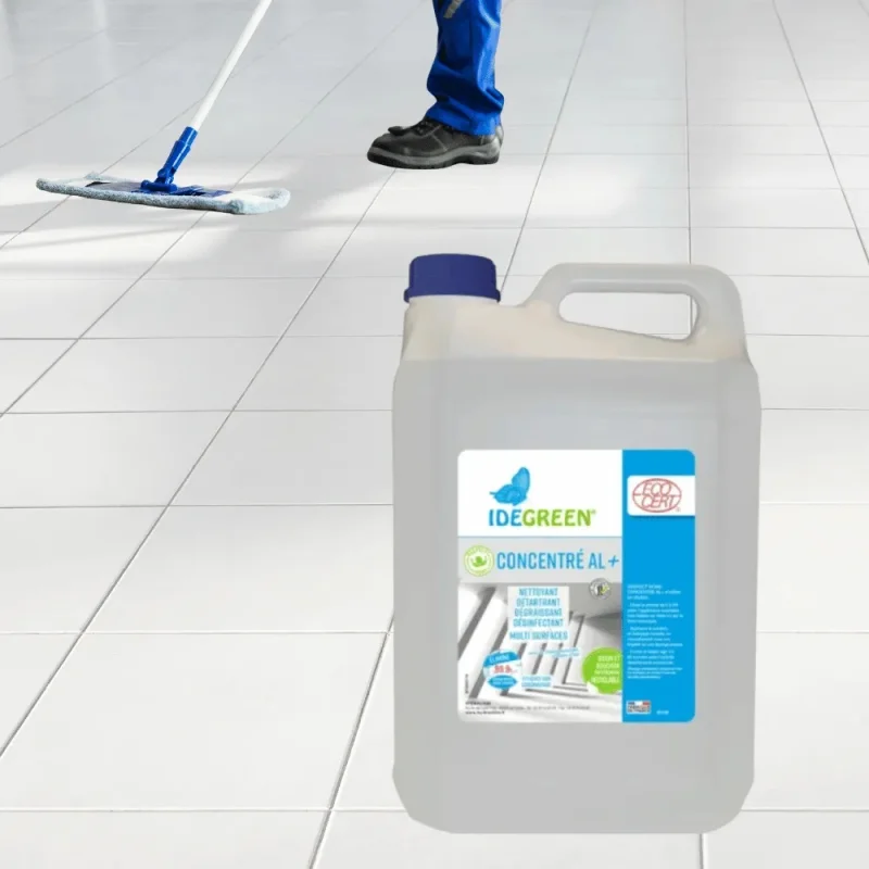 IDEGREEN - Nettoyant Désinfectant Surfaces Alimentaires - Concentré AL  - Respect'home - 5L