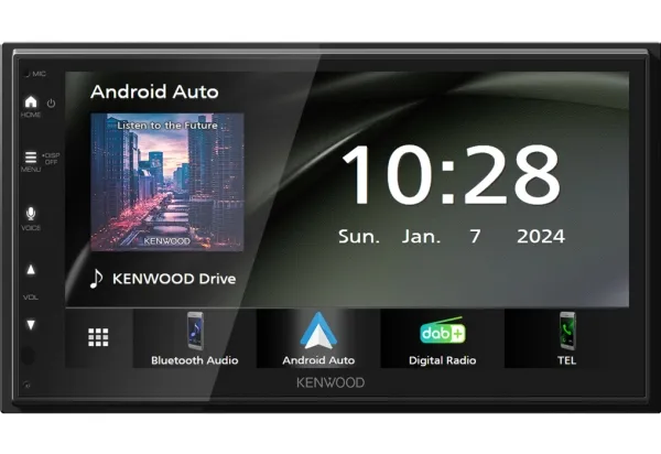 Kenwood Electronics DMX5023DABS, Sort, 2 DIN, 22 W, NTSC, PAL, AAC, FLAC, MP3, WAV, WMA, BMP, JPEG, PNG