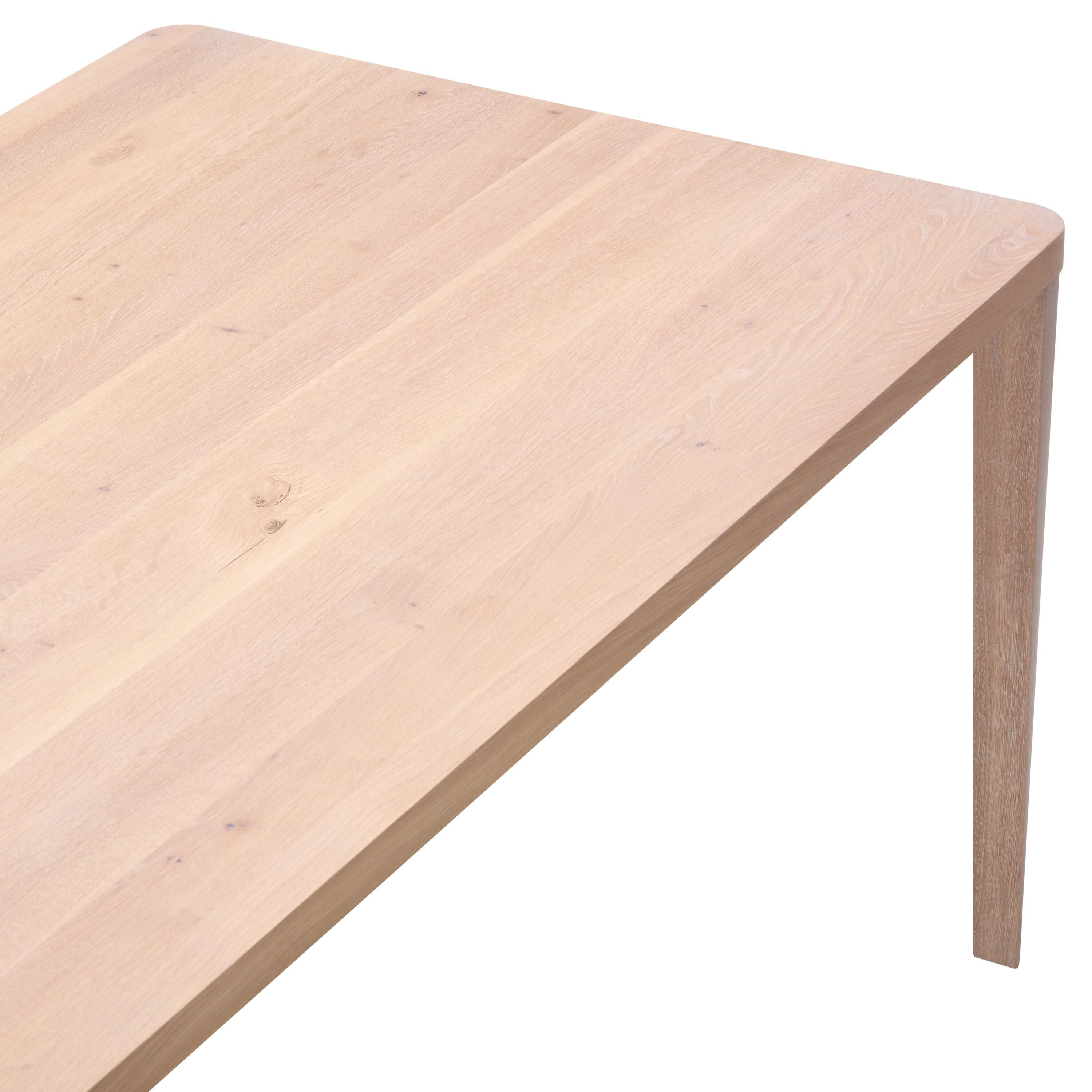 LEONORA Tisch - Eiche weiss / B: 220.0 cm x T: 95.0 cm x H: 75.0 cm