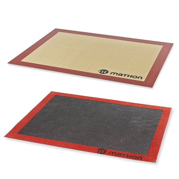 Lot tapis de cuisson et tapis de cuisson perforé silicone et fibre de