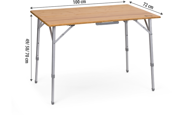 Berger Carry Deluxe Falttisch 100 x 72 cm