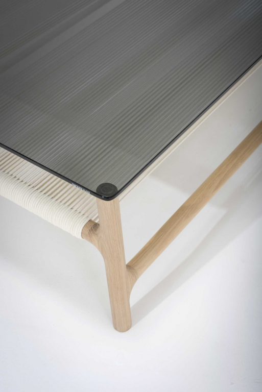 Gazzda Fawn coffee tafel 90x90 whitewash smoked grey