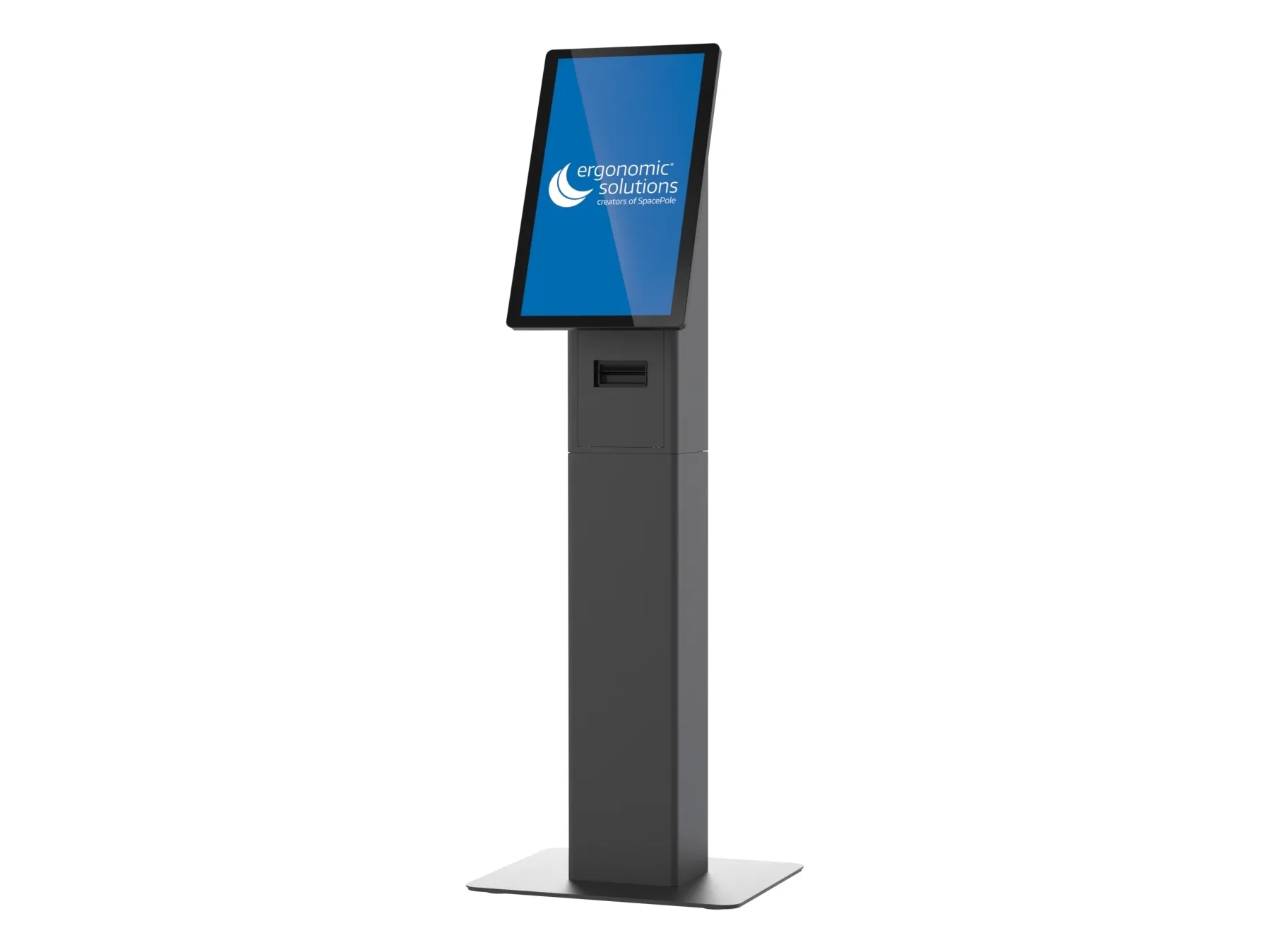 Ergonomic Solutions SpacePole Kiosk SPK400-02, Kiosk-sæt, Sort, Metal, 75 x 75 mm, 100 x 100 mm, Universel