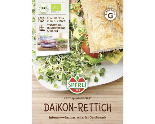 BIO Daikon-radijs Sperli-spruitzaden