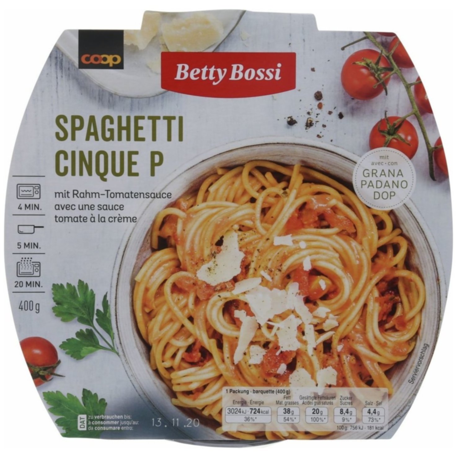 Betty Bossi Spaghetti Cinque P