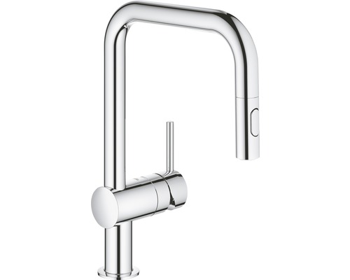 GROHE keukenkraan met handdouche MINTA chroom 32322002