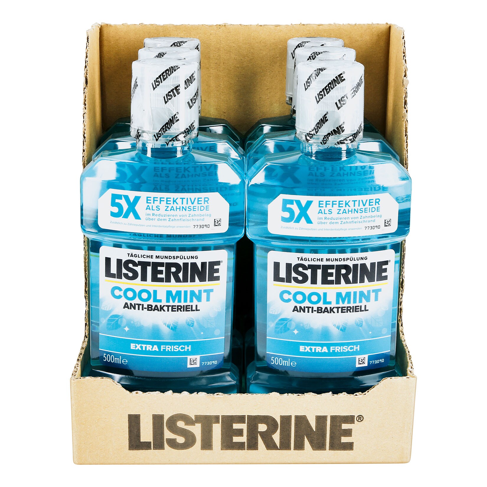 Listerine Mundspülung Cool Mint 500 ml, 6er Pack