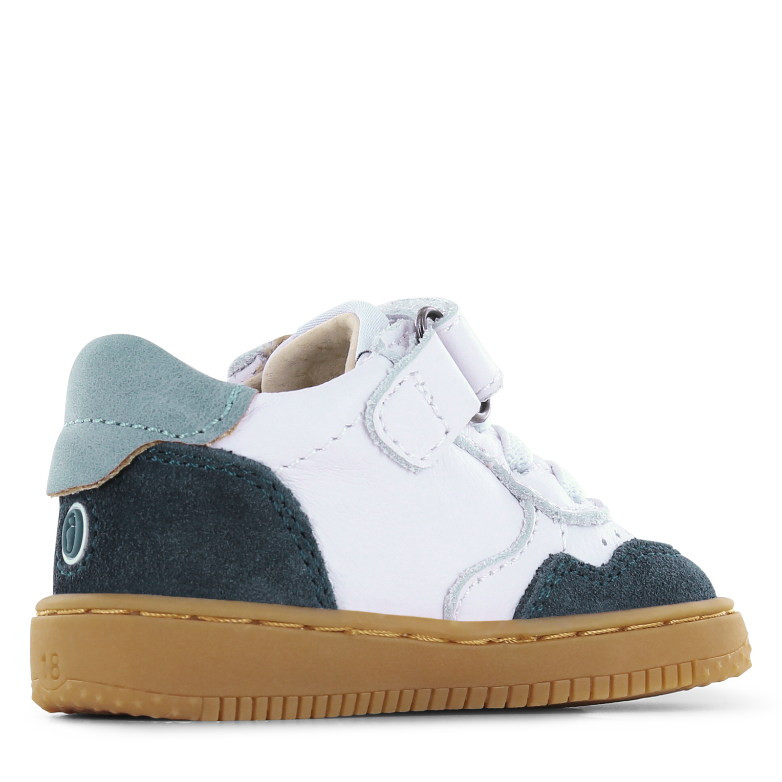 Shoesme wit-blauw sneaker Leer, Suède | Jongens schoenen