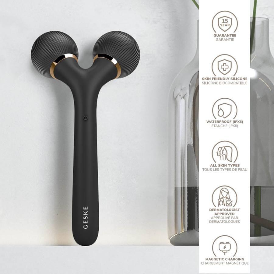 GESKE Sonic Facial & Body Roller 4 in 1 Gray