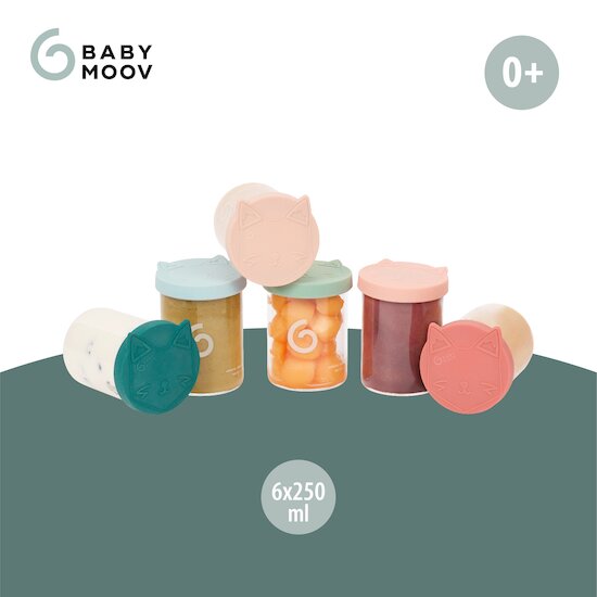 Pots conservation en verre ISY BOWLS   6 x 250ml   de               Babymoov