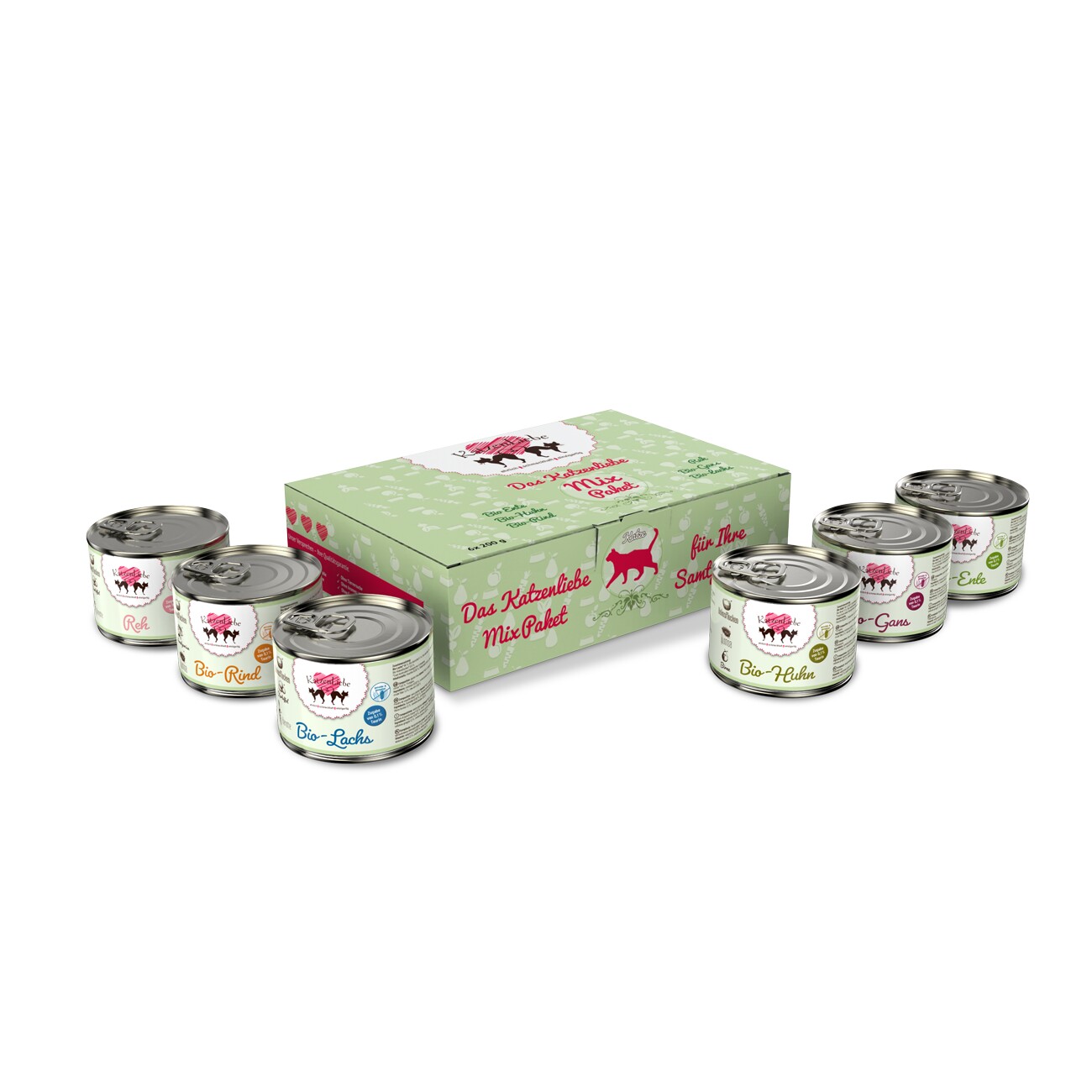 KatzenLiebe Bio-Mixpaket 6x200g