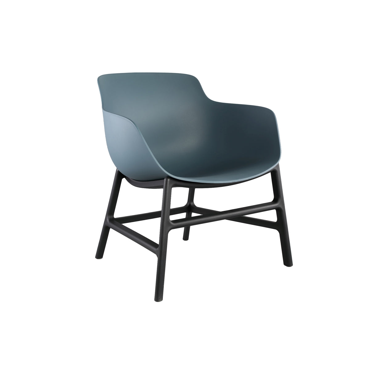 Ptmd chaise de jardin nicca - 63x62x48 cm - pe - gris