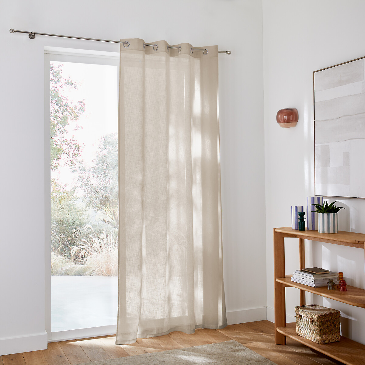 LA REDOUTE INTERIEURS<br>Cortina de vidro com ilhós, Nyong