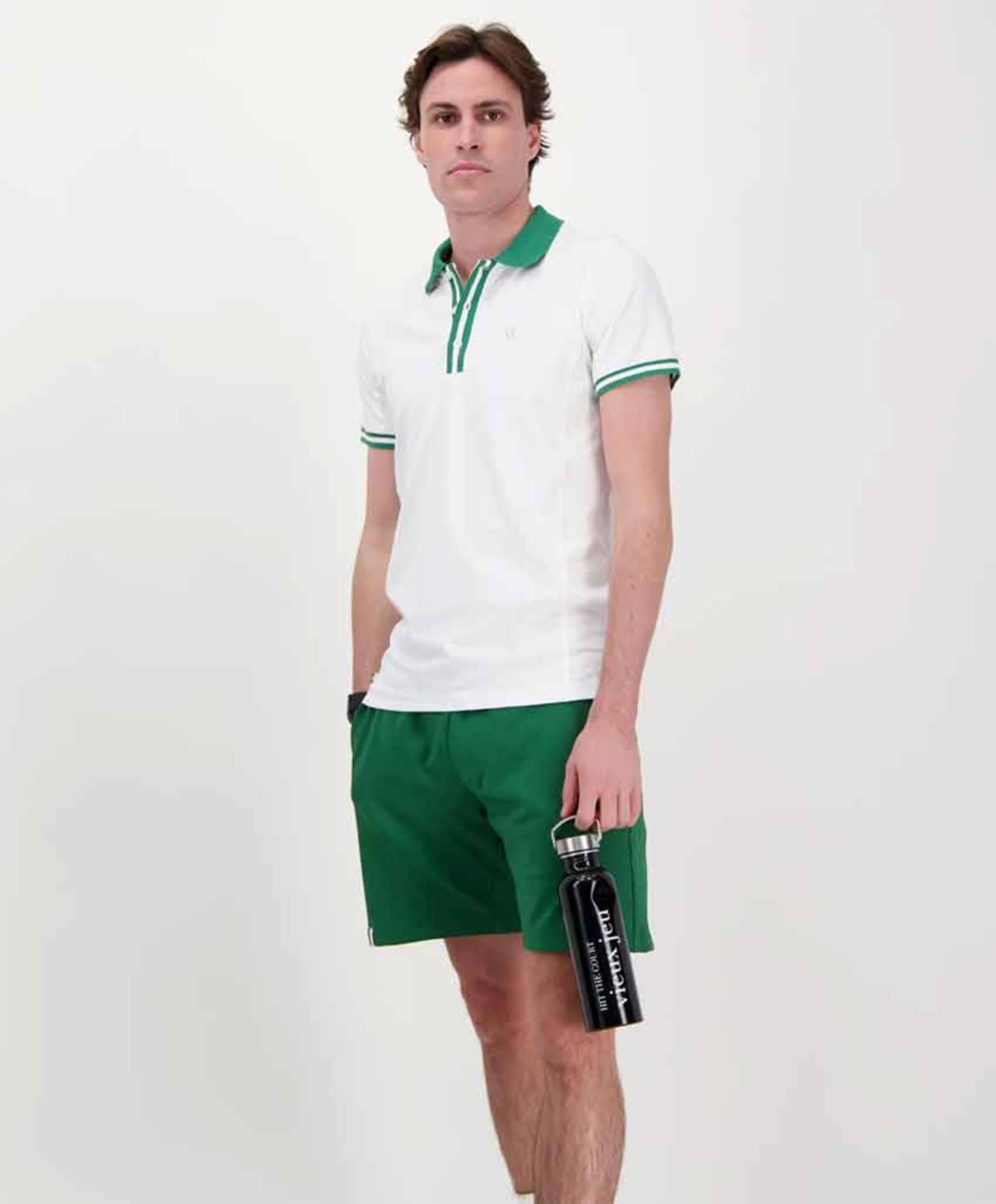vieux jeu Heren polo wit