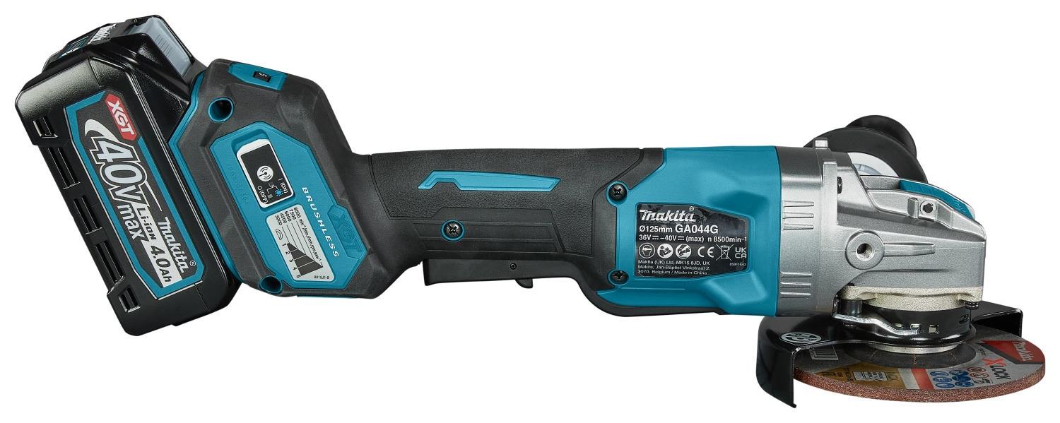 Makita GA044GZ XGT 40V Max Li-Ion accu haakse slijper body - X-Lock - 125mm