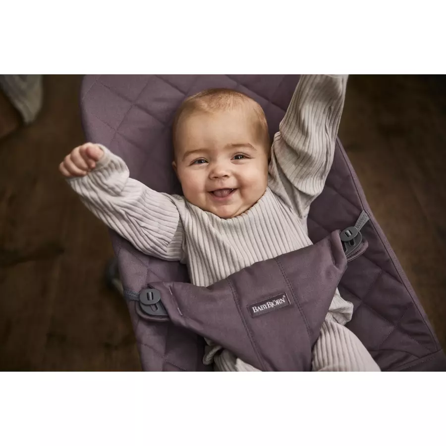 BABYBJÖRN Babywippe Bliss Cotton Dunkelviolett