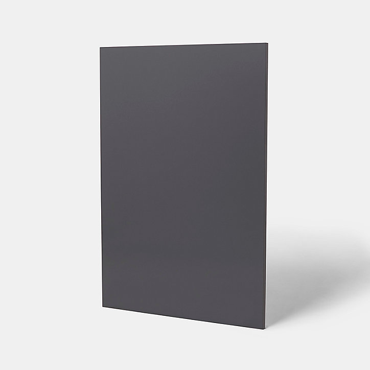 Joue de séparation caisson bas Goodhome Stevia/Garcinia anthracite brillant H. 87 cm x l. 59 cm x Ep. 18 mm