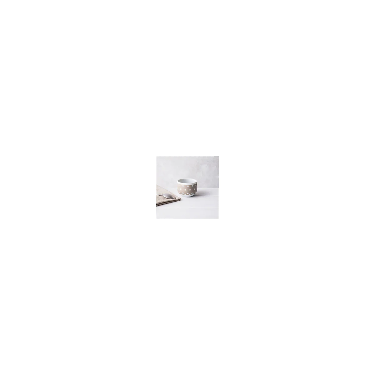 Plumetis Taupe - Verrine apéritif (lot de 6) Médard de Noblat