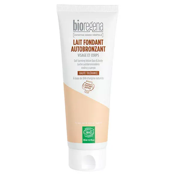 Bioregena Leite Autobronzeador Orgânico Derretedor para Rosto e Corpo 125ml
