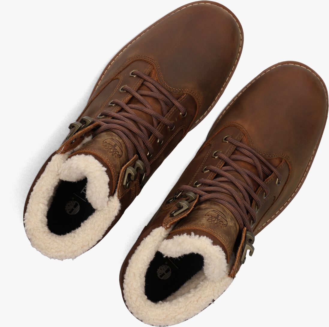 bruine timberland veterboots britton road mid lace up