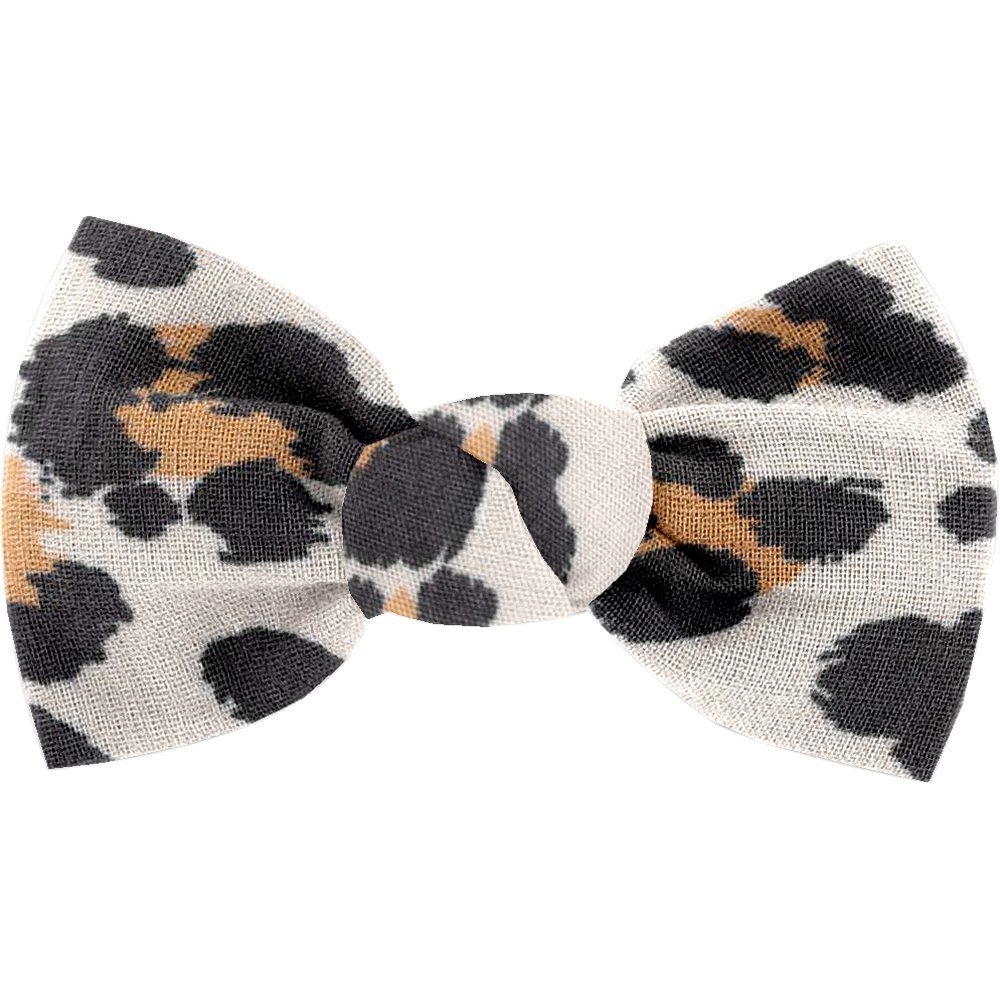 Barrette Petit Noeud Leopard