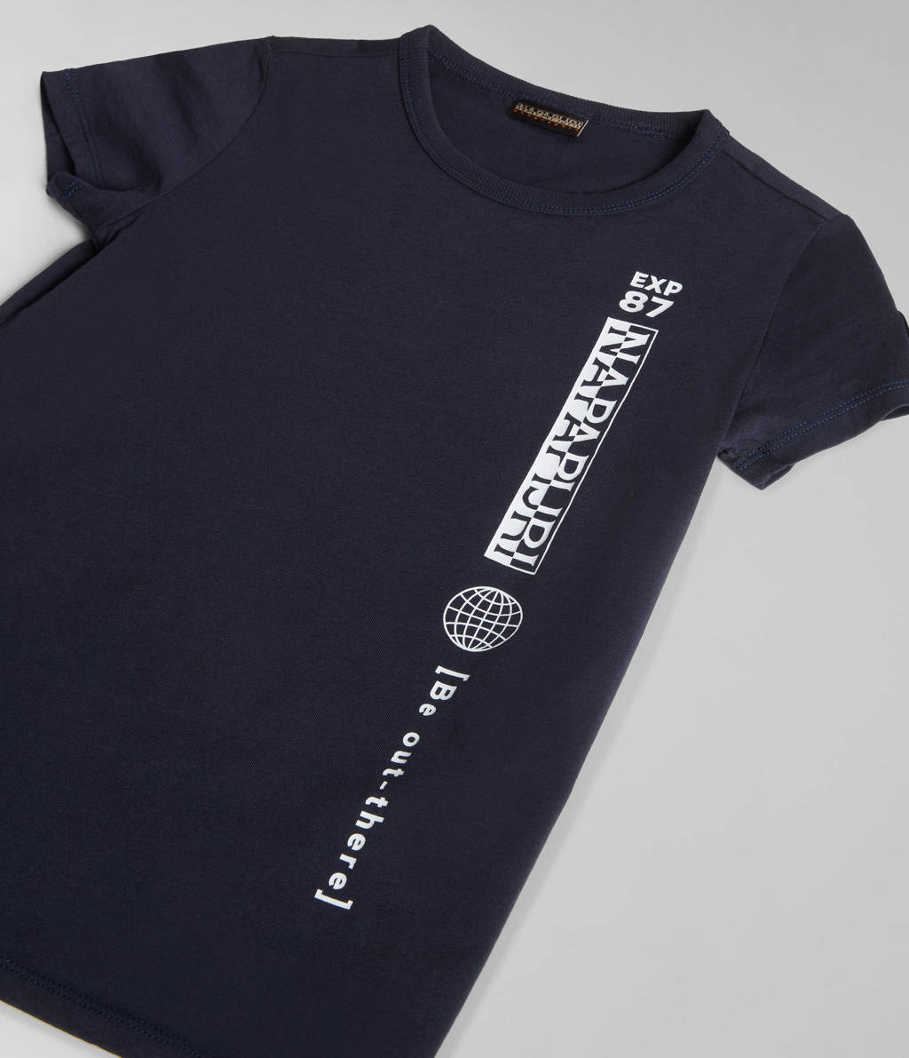 Napapijri T-shirt met logo donkerblauw