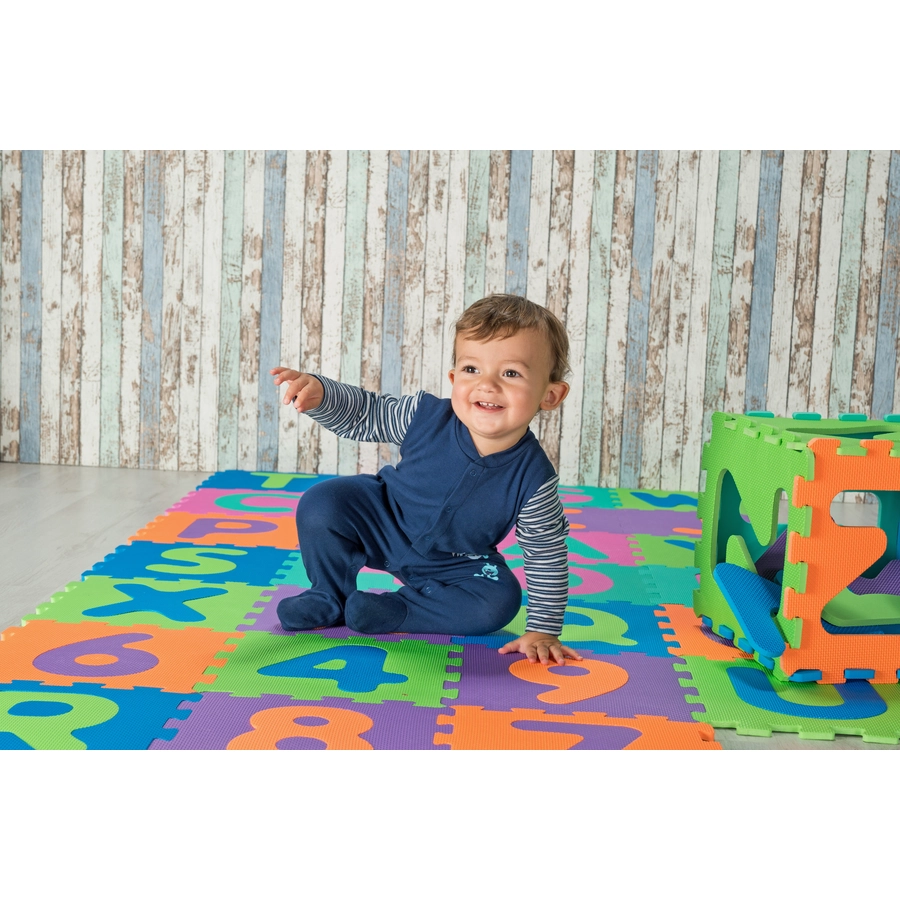 Playshoes Puzzlematte 36-teilig bunt