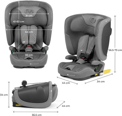 Kinderkraft FIX2GO i-Size Bilstol, Grey