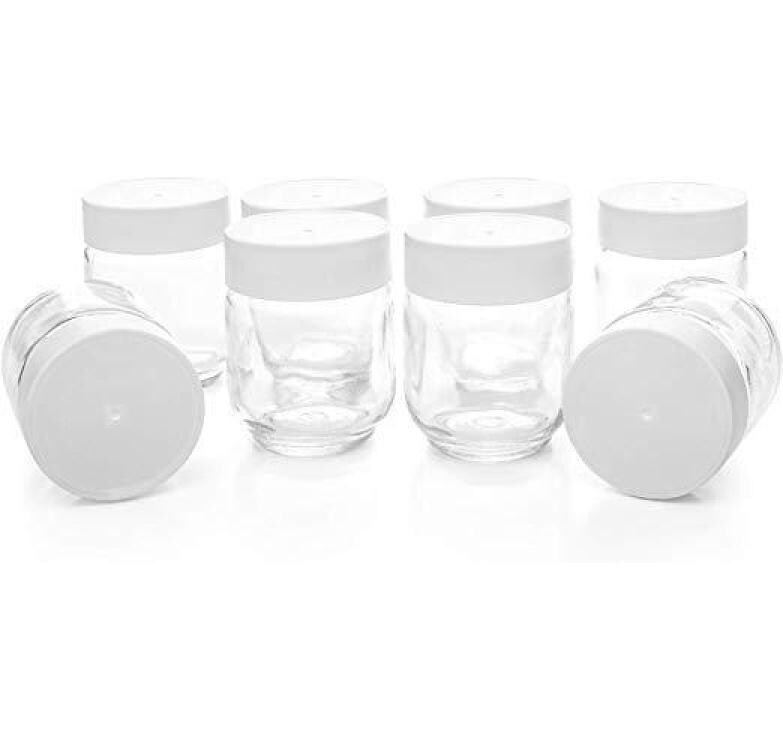 Joghurtgläser 8 Stück, 0.15 l, TransparentPortionsgläser zu Joghurtbereiter JG40