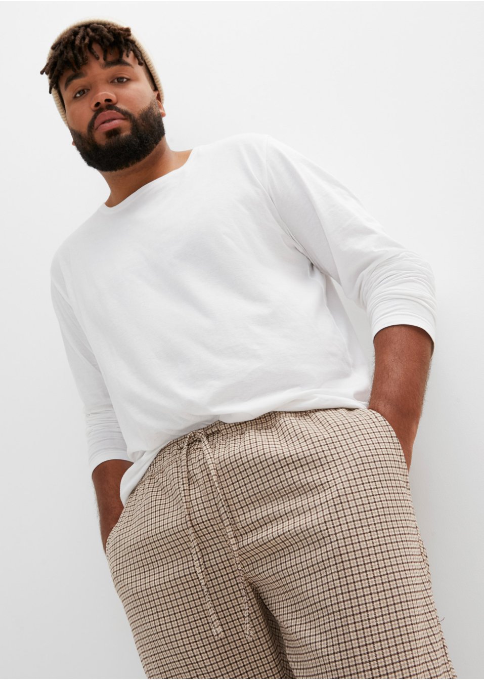 Pantalon chino taille extensible Slim Fit, Straight