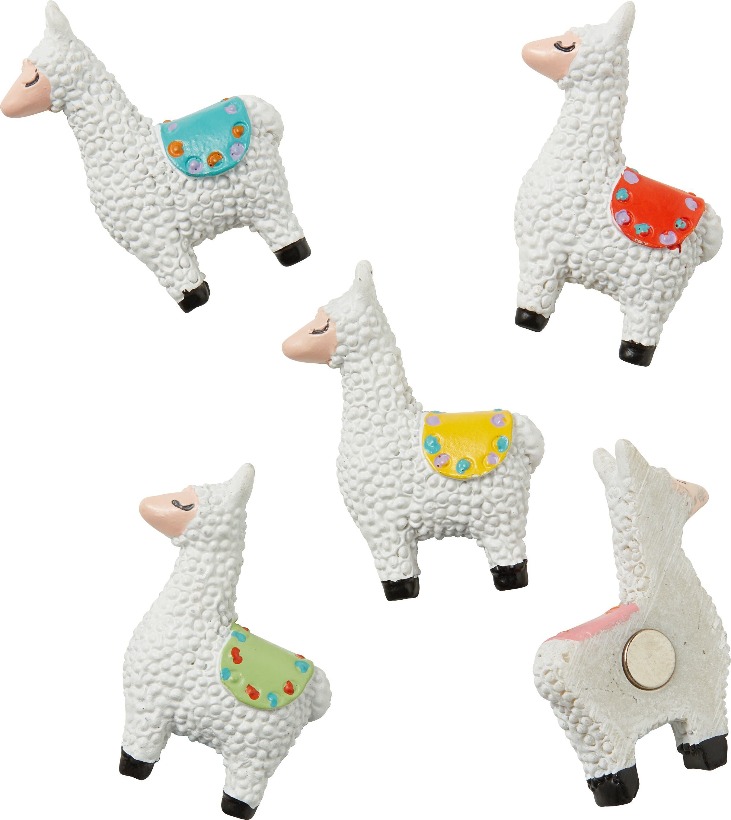 LLAMA Magnet - Multicolor / B: 2.6 cm x T: 3.5 cm x H: 0.8 cm