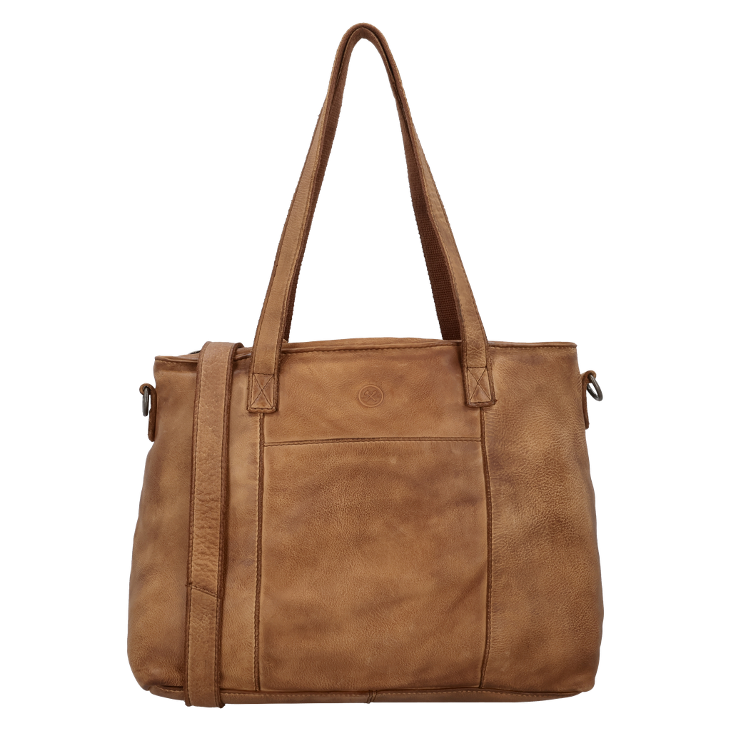 Hide & Stitches Paint Rock Hand/ Schoudertas Cognac