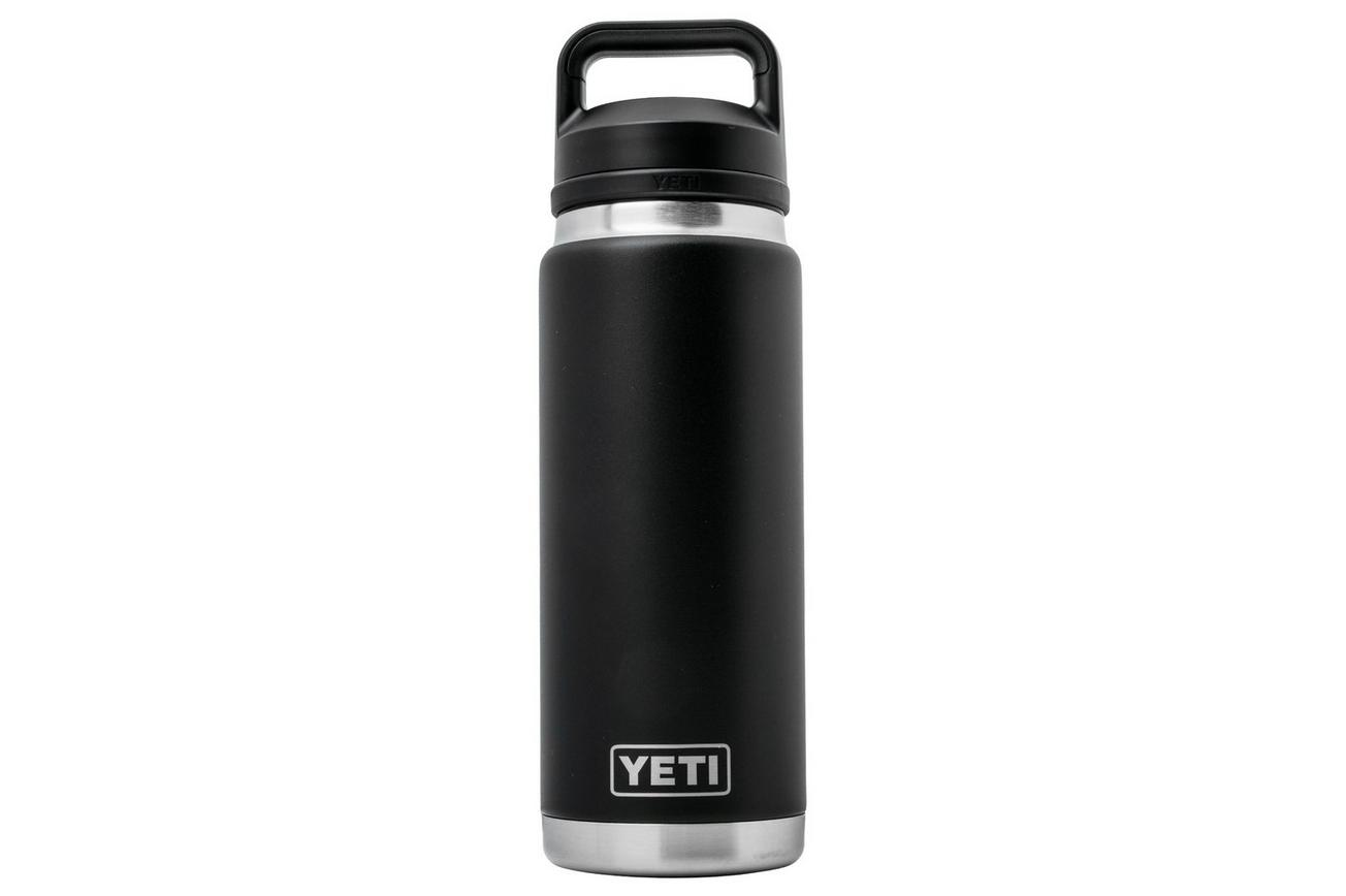 Yeti Rambler Bottle 26oz Chug Cap, Black, thermosfles met drinkdop, 769 ml