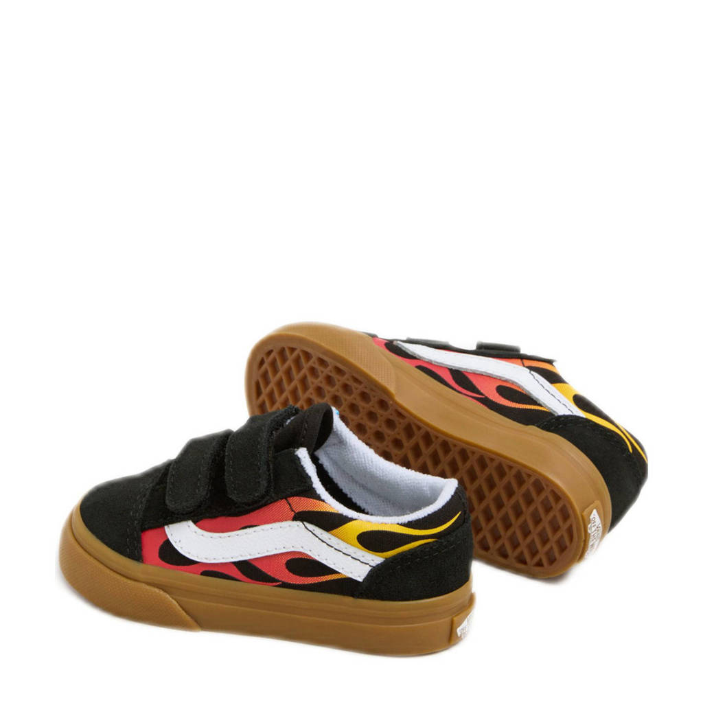 VANS Old Skool sneakers zwart/rood/geel