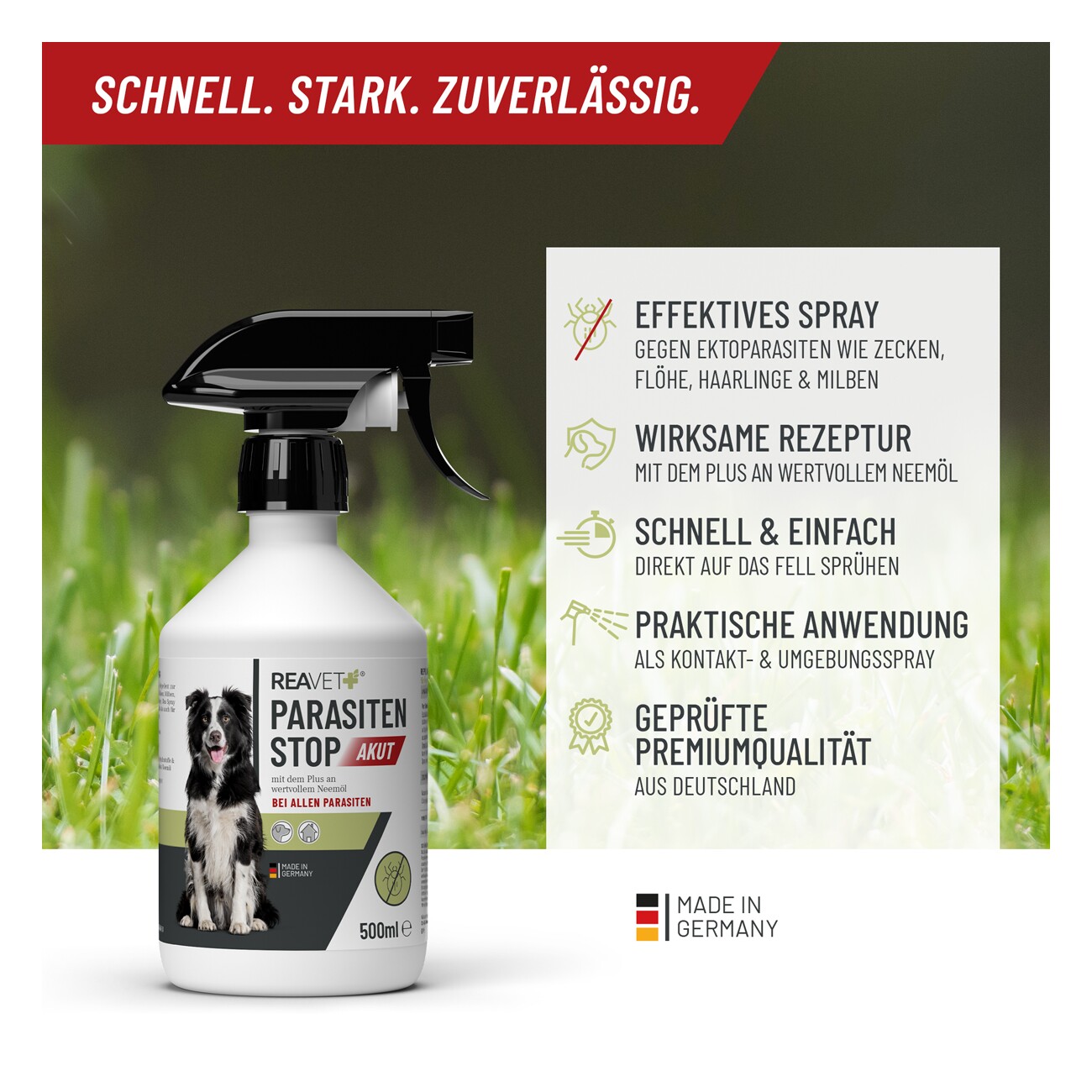 REAVET Parasiten Spray AKUT 500ml