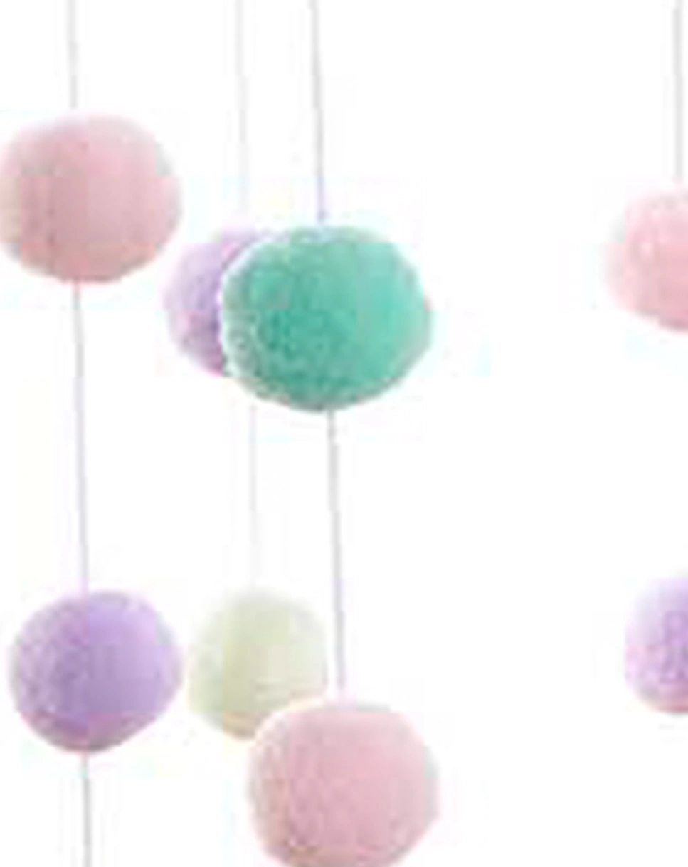Bastelset POMPON-MOBILE in pastell