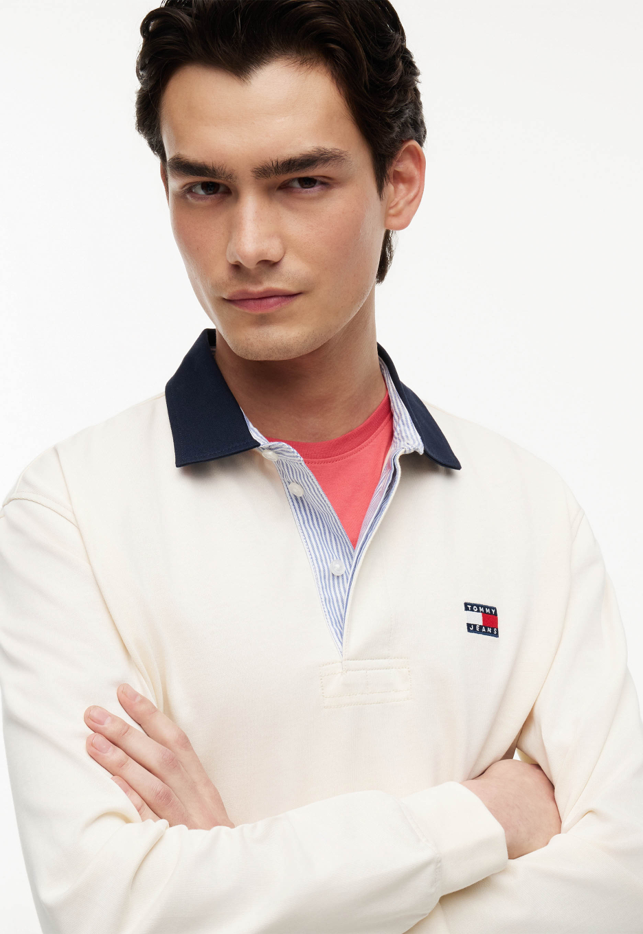 Tommy Jeans Badge Rugby Polo