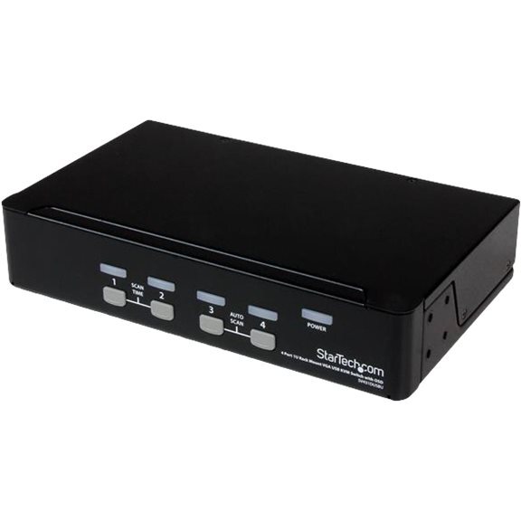 StarTech.com Commutateur KVM 4 Ports VGA USB, Montage en Rack et OSD - Switch KVM - 1920x1440