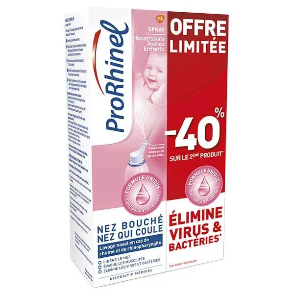 Spray ProRhinel para Bebês e Crianças Pequenas - Pacote com 2 x 100ml