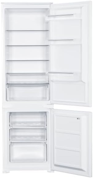 PKM Kühl-Gefrierkombination Einbau KG250.4EEB | 249 Liter Nutzinhalt | 4 Sterne Gefrierfach | Wechselbarer Türanschlag | Höhenverstellbare Füße | 177 x 56 cm Nische | LED Beleuchtung | 39 dB | Weiß