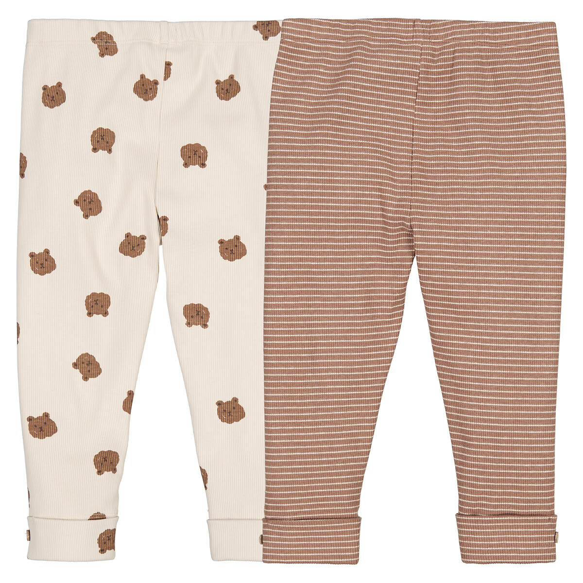 COLEÇÃO LA REDOUTE<br>Conjunto de 2 leggings estampadas