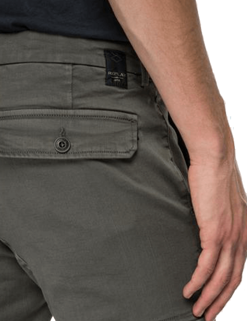 REPLAY PANTALON HOMME JAAN VERT MILITAIRE 030