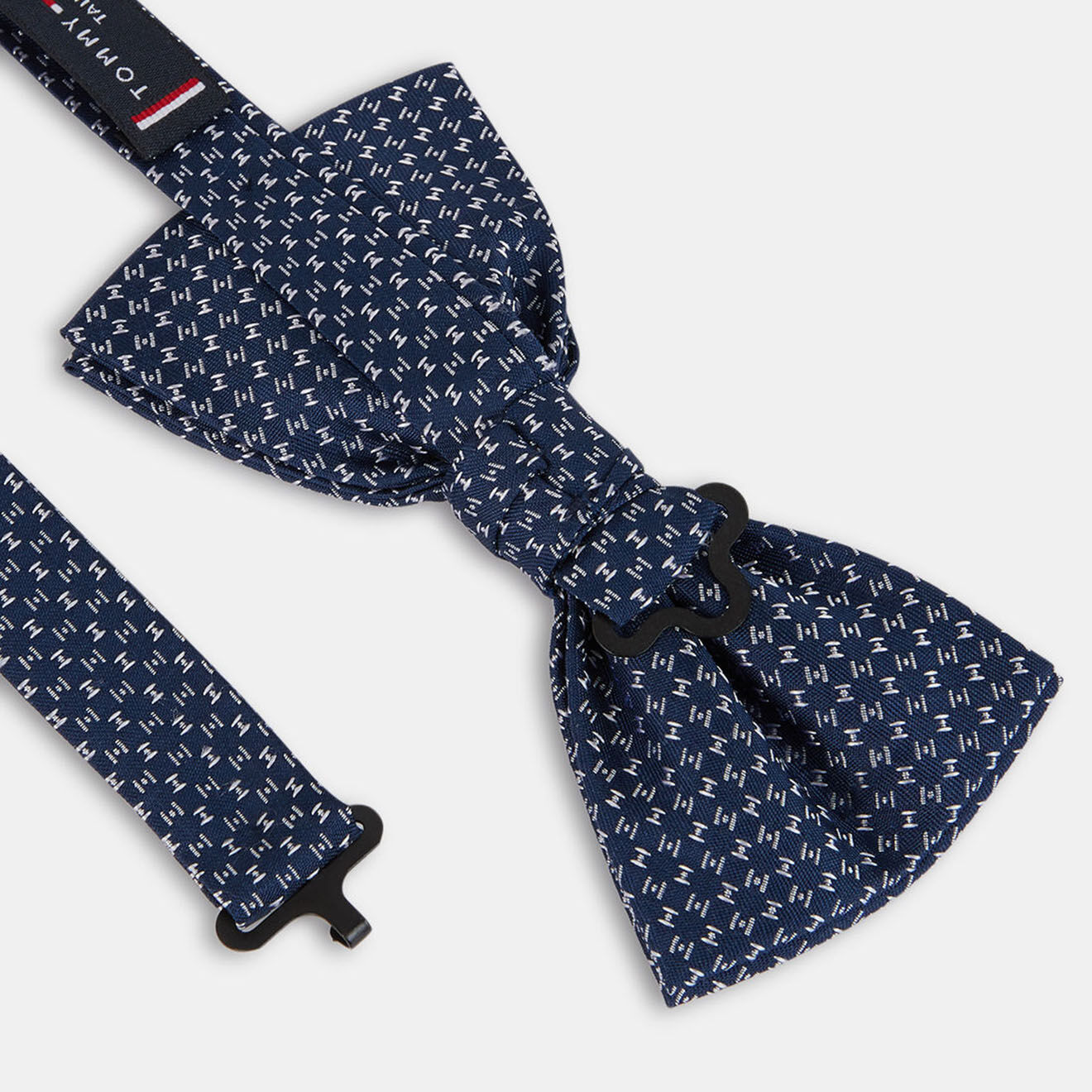 Tommy Hilfiger Noeud Papillon 100% Soie Two Tones bleu marine