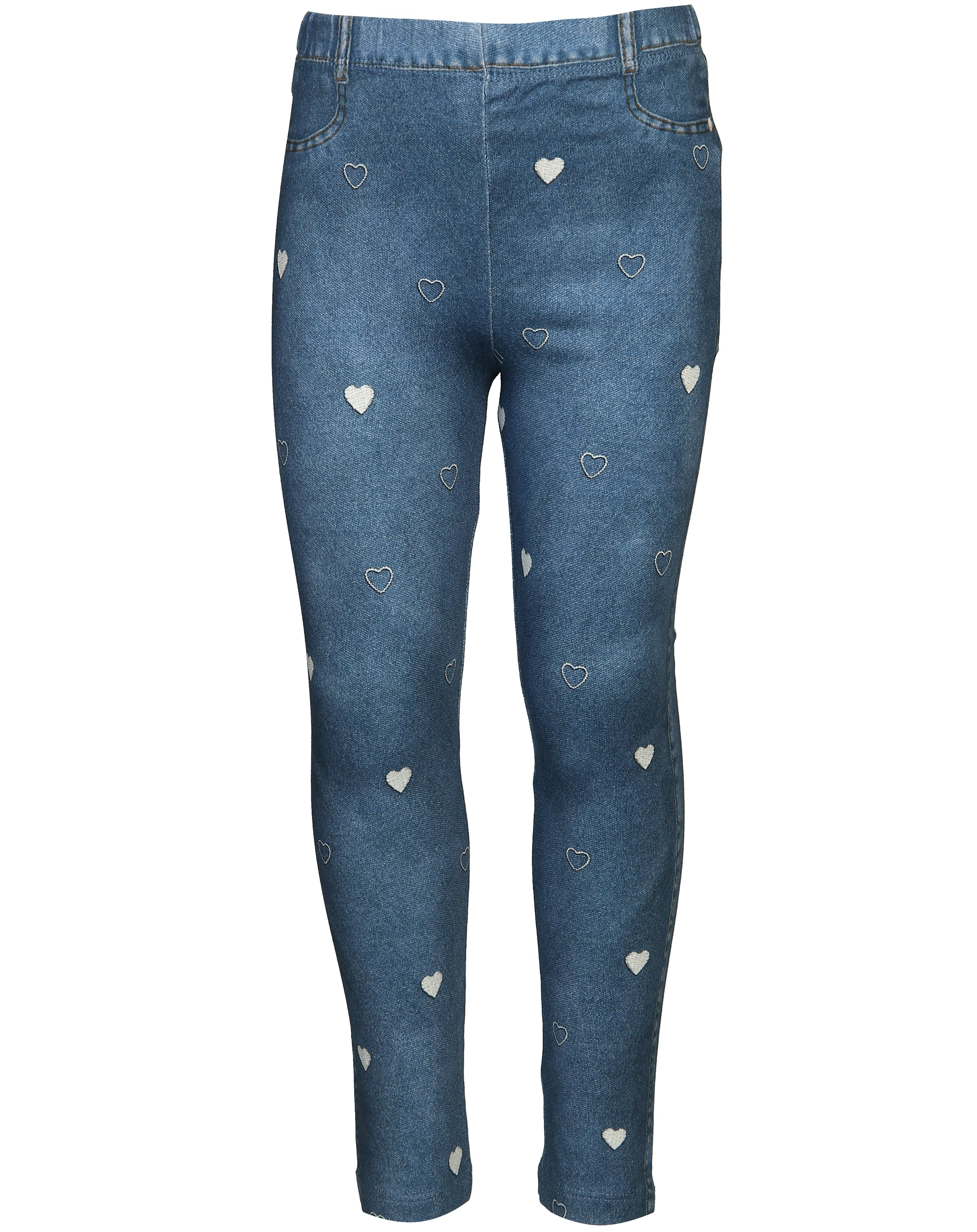 Leggings HEARTS AOP in mittelblau