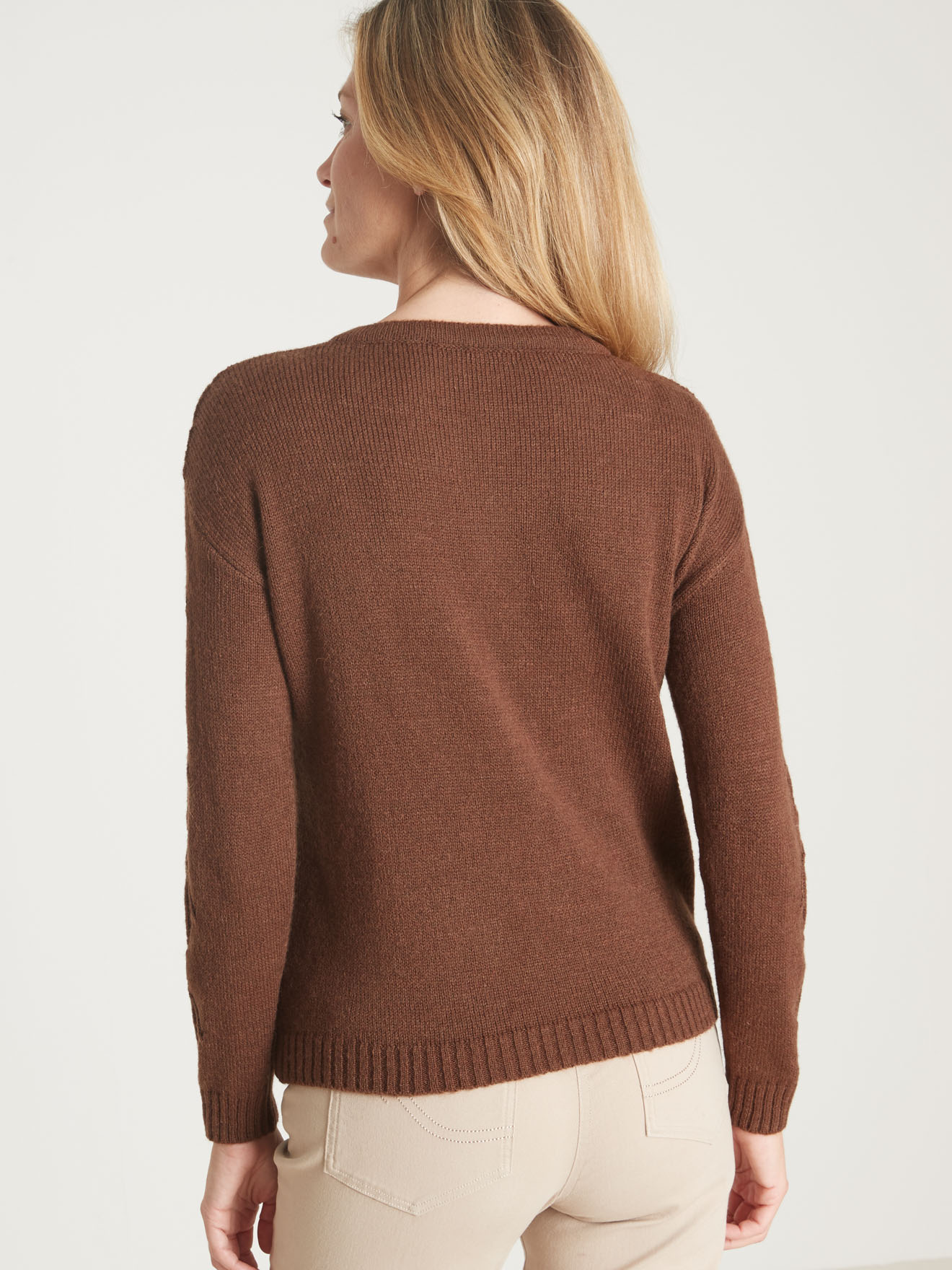 Cardigan fantaisie avec laine et alpaga