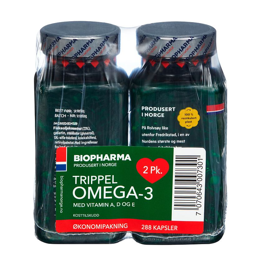 Trippel Omega-3 2-pk