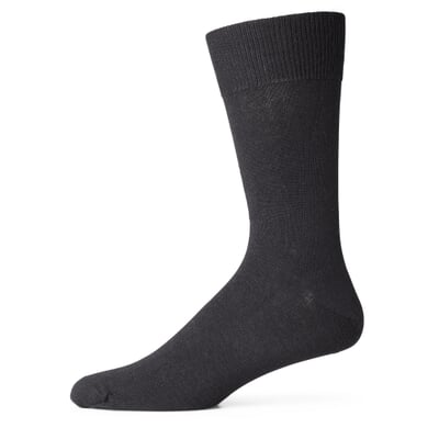 Unisex-Socke Wolle-Baumwolle, Schwarz